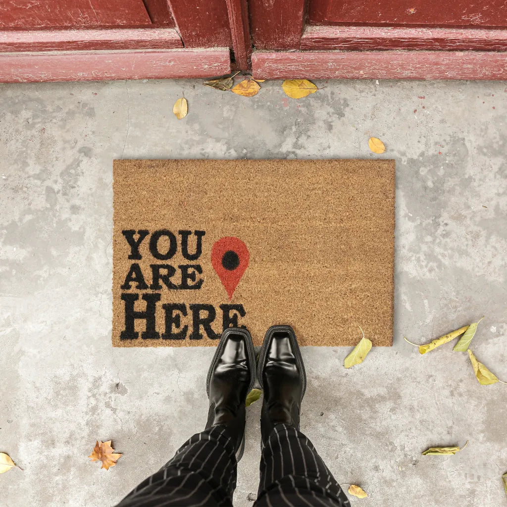  Relaxdays Fußmatte Kokos "You Are Here"