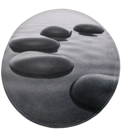  SANILO Badteppich Rund Black Stones Ø 80 Cm
