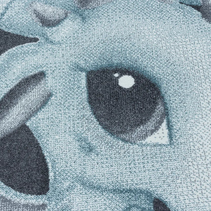  Kinderzimmerteppich,Kinderteppich,kurzflor,Drachen Baby,Weich,Farbe:Blau, Farbe:BLAU, Grösse:200 Cm X 290 Cm