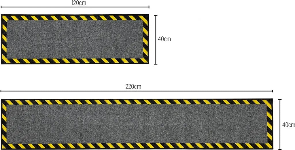  Kabelmatte Mit Warnumrandung Kabelabdeckung Stolperschutz Rutschhemmend 40 X 120 Cm
