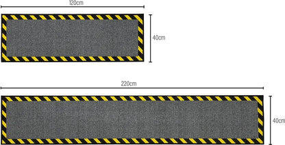  Kabelmatte Mit Warnumrandung Kabelabdeckung Stolperschutz Rutschhemmend 40 X 120 Cm