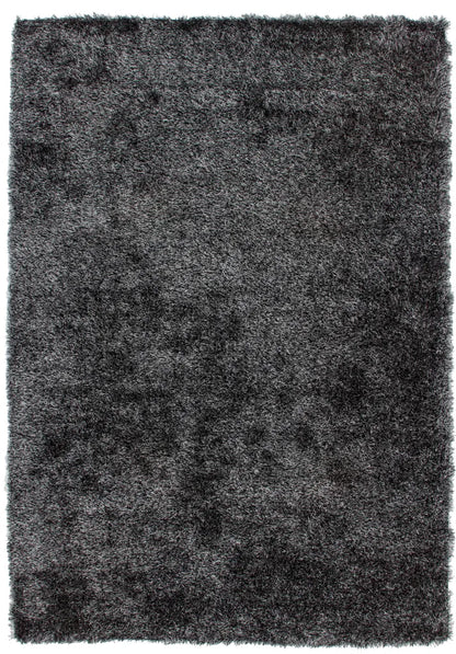  Kayoom - Hochflor Teppich Diamond 700 Anthrazit Grösse: 160cm X 230cm