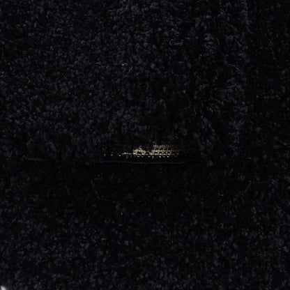  Wunderschöne Runde Shaggy Hochflor Langflor 30mm Teppich In Verschiedene Farben , Größe:Ø 160 Cm Rund, Farbe:Schwarz