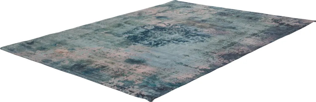  Kayoom - Kurzflor Teppich Vintage 8403 Petrol Grösse: 200cm X 290cm