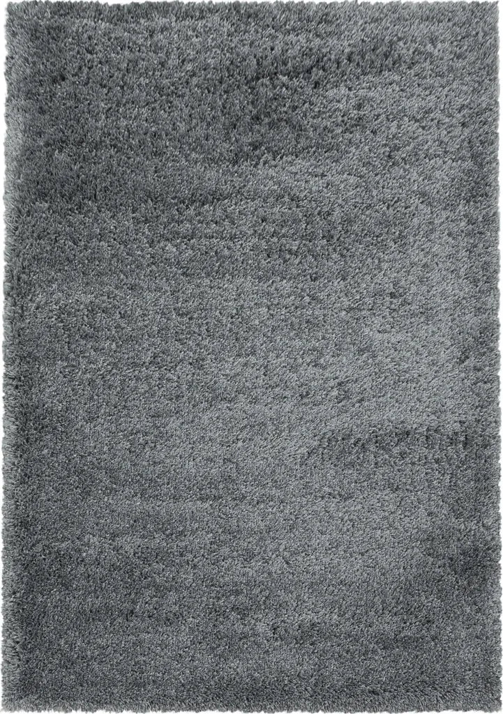  Teppium Hochflor Teppich Wohnzimmerteppich Unifarben Shaggy Rechteckig, Farbe:Hellgrau, Maße:240 Cm X 340 Cm, Form: Rechteckig