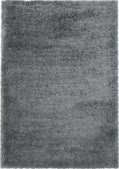 Teppium Hochflor Teppich Wohnzimmerteppich Unifarben Shaggy Rechteckig, Farbe:Hellgrau, Maße:240 Cm X 340 Cm, Form: Rechteckig