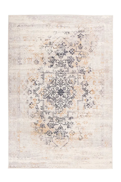  Kayoom - Kurzflor Teppich Piemont 725 Creme Grösse: 120cm X 170cm