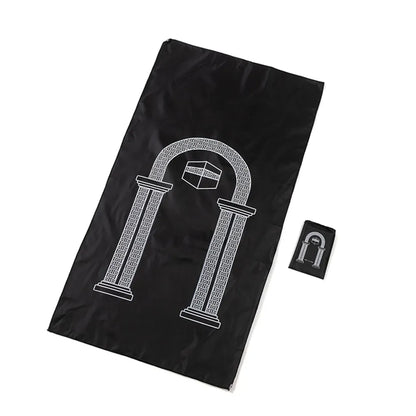  Muslimischer Gebetsteppich,Islamisch Türkischer Gebetsteppich,Islam Reise Tragbare Matte, Ramadan Teppich, Muslimische Perlen, Ramadan Geschenke 100*60cm