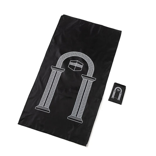 Muslimischer Gebetsteppich,Islamisch Türkischer Gebetsteppich,Islam Reise Tragbare Matte, Ramadan Teppich, Muslimische Perlen, Ramadan Geschenke 100*60cm