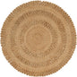  VidaXL Teppich Jute Handgeflochten 120 Cm Rund