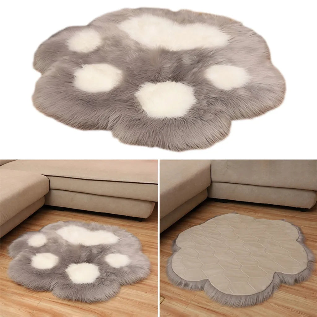  Grau Hochflorteppiche Flauschige Hochflor Langflor-Soft Teppich Anti-Rutsch Shaggy Wohnzimmer Teppiche