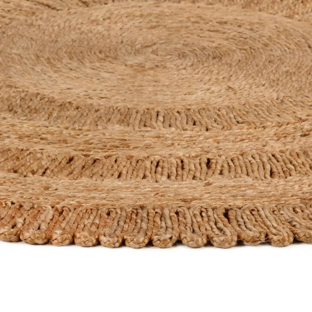  VidaXL Teppich Jute Handgeflochten 120 Cm Rund
