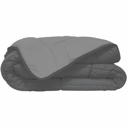  HUDSON Leichte Mikrofaser Bettdecke 200g / M² 140x200cm Stahl & Silber