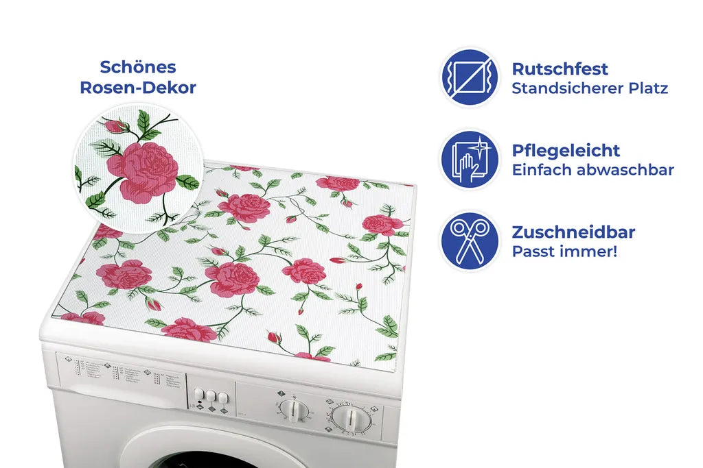 Wenko Waschmaschinen-Auflage Rosen