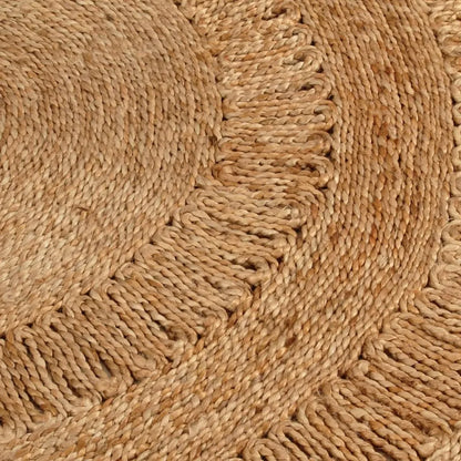  VidaXL Teppich Jute Handgeflochten 120 Cm Rund