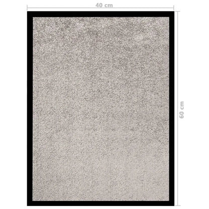  VidaXL Fußmatte Grau 40x60 Cm