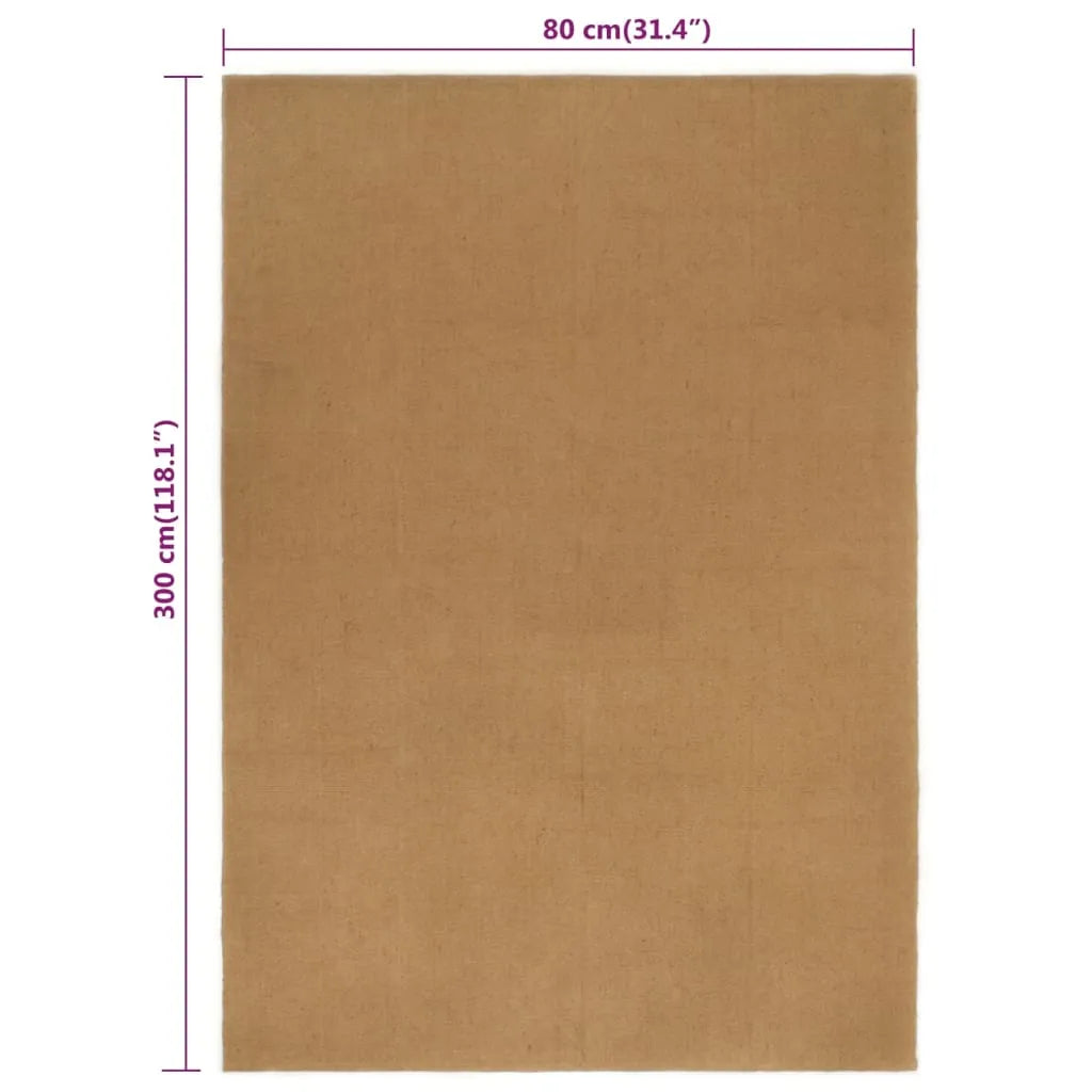  VidaXL Teppichläufer 80x300 Cm Jute Rechteckig