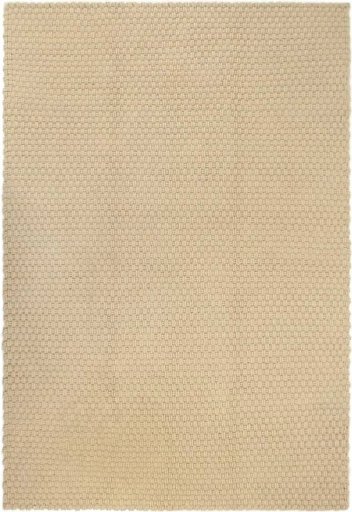  VidaXL Teppich Rechteckig Natur 180x250 Cm Baumwolle