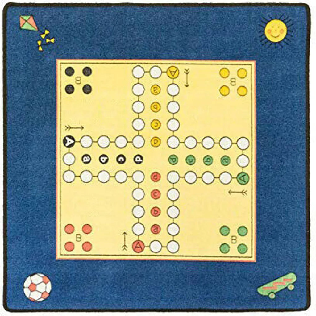 Schmidt Spiele 'Mensch ärger Dich Nicht' Teppich Mit Figuren
