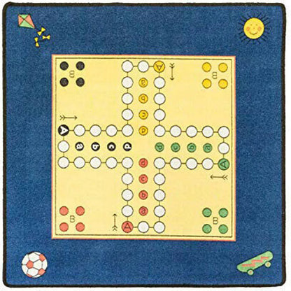 Schmidt Spiele 'Mensch ärger Dich Nicht' Teppich Mit Figuren