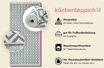  Pixi Atelier Outdoor Teppich Läufer Flur Teppiche Für Wohnzimmer Küchenläufer Waschbar Size: 80x200 Cm