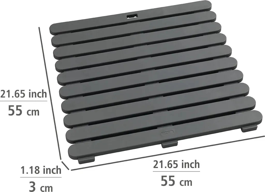 Wenko Duschmatte Indoor & Outdoor Grau 55 X 55 Cm