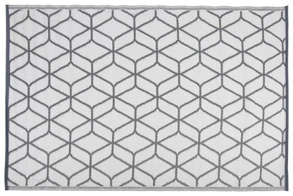  Esschert Design Outdoor-Teppich 180x121 Cm Grau Und Weiß OC25