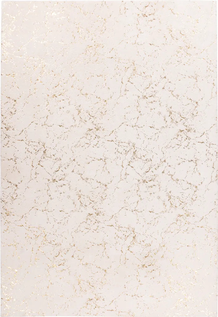  Kayoom - Hochflor Teppich Bijou 225 Creme / Gold Grösse: 120cm X 170cm