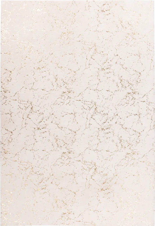  Kayoom - Hochflor Teppich Bijou 225 Creme / Gold Grösse: 120cm X 170cm