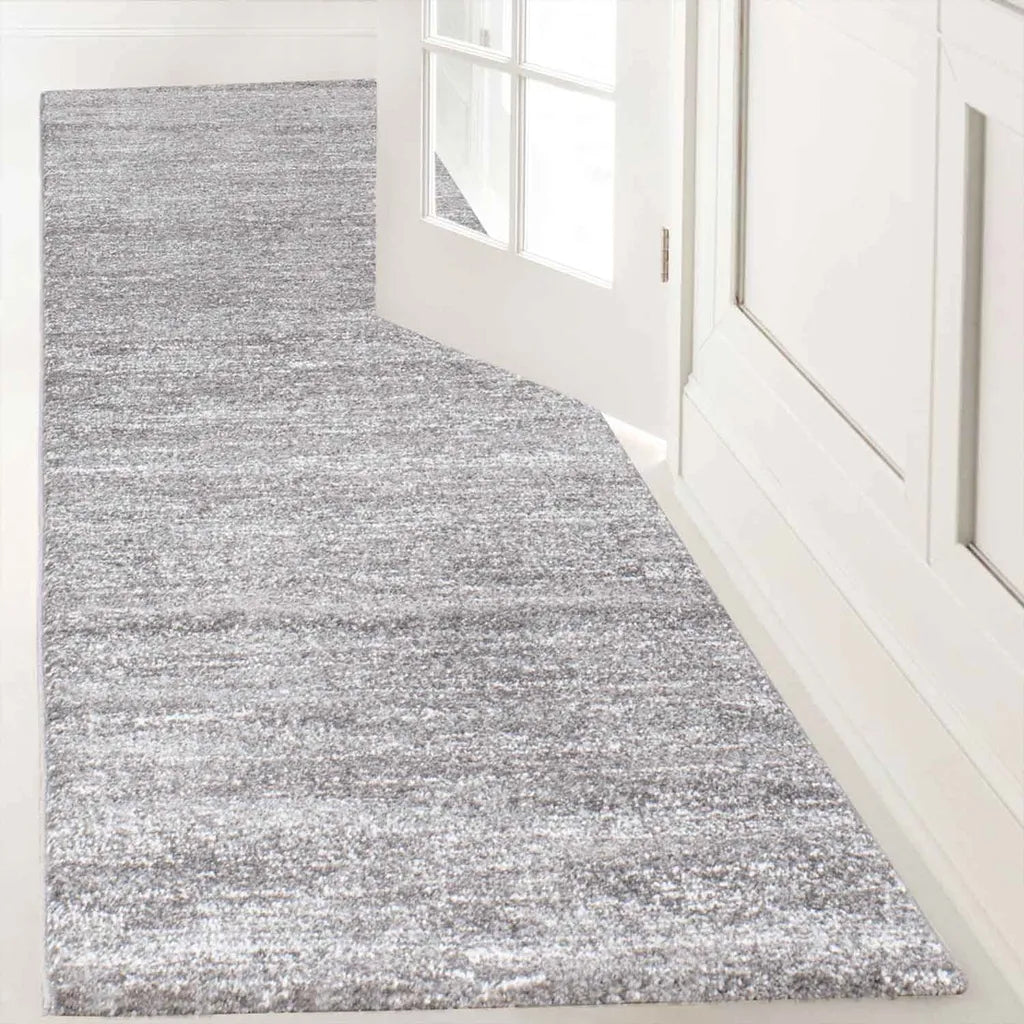  Teppich Modern Grau Meliert Fürs Wohnzimmer, Kinderzimmer, Schlafzimmer, Flur, Und Die Küche , Maße:140x200 Cm