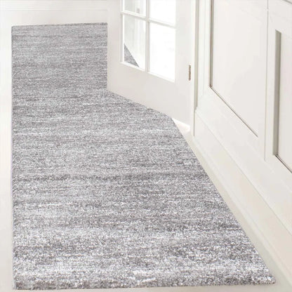  Teppich Modern Grau Meliert Fürs Wohnzimmer, Kinderzimmer, Schlafzimmer, Flur, Und Die Küche , Maße:140x200 Cm