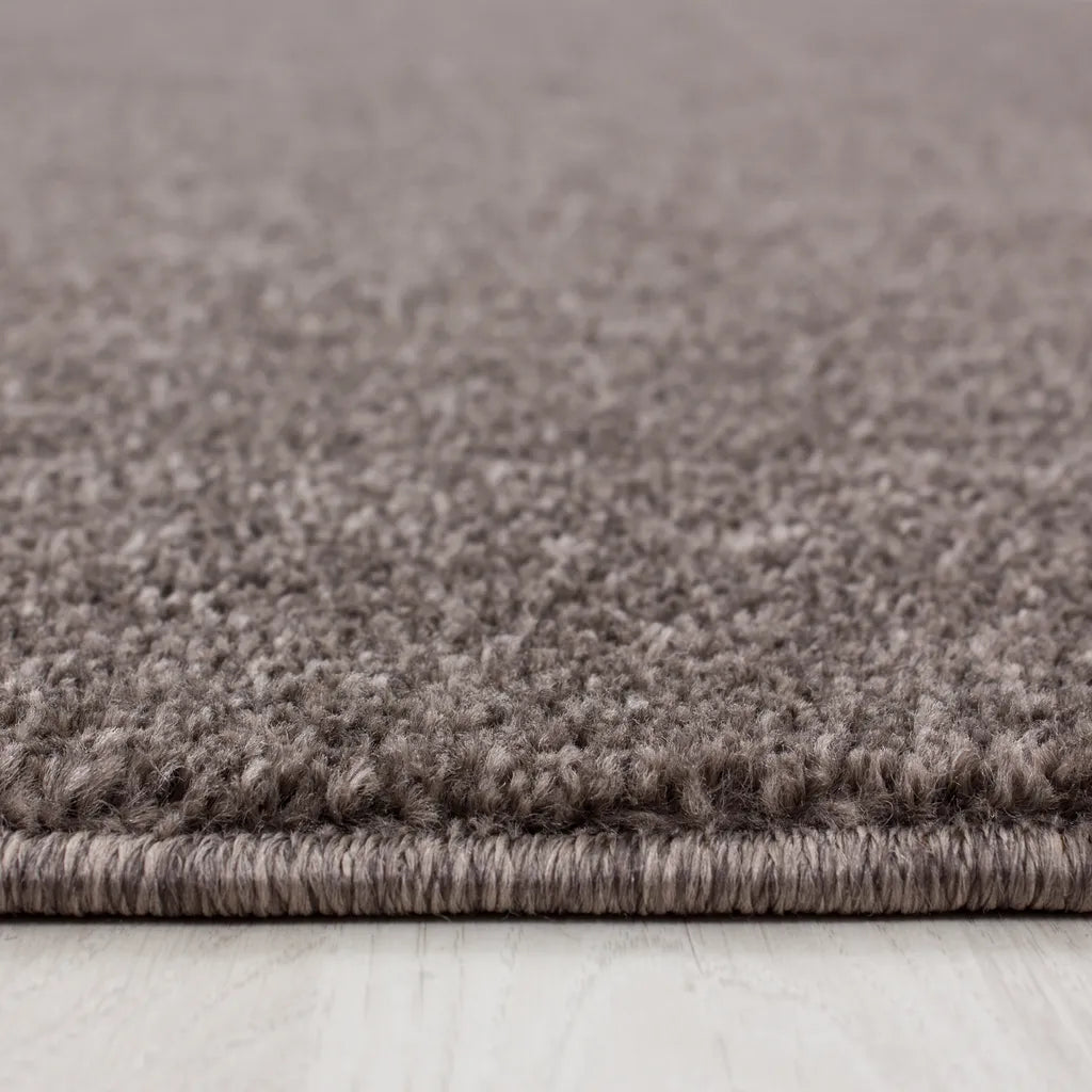  Wohnzimmerteppich,einfarbig Gabbeh Optik,kurzflor,fachflor,Farbe:Mocca, Farbe:MOCCA, Grösse:120 Cm X 170 Cm