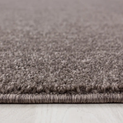  Wohnzimmerteppich,einfarbig Gabbeh Optik,kurzflor,fachflor,Farbe:Mocca, Farbe:MOCCA, Grösse:120 Cm X 170 Cm
