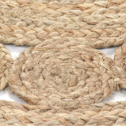  VidaXL Teppich Flechtmuster Jute 120 Cm Rund