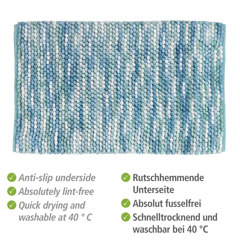 Wenko Badteppich Urdu Aqua 60 X 90 Cm