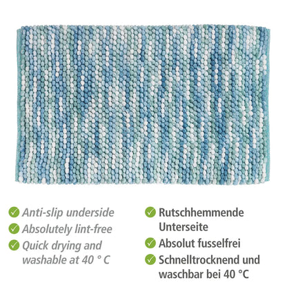 Wenko Badteppich Urdu Aqua 60 X 90 Cm