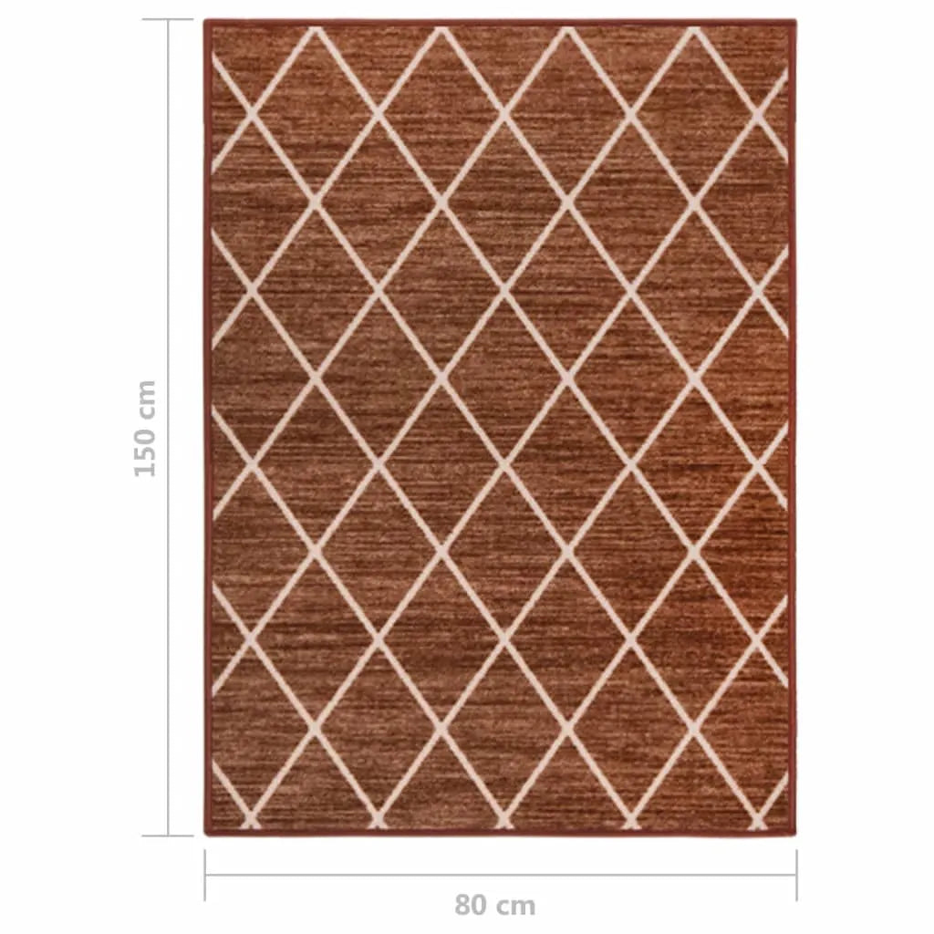  VidaXL Teppichläufer Dunkelbraun 80x150 Cm