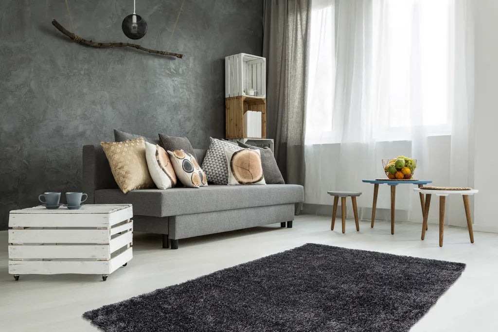  Kayoom - Hochflor Teppich Diamond 700 Anthrazit Grösse: 160cm X 230cm