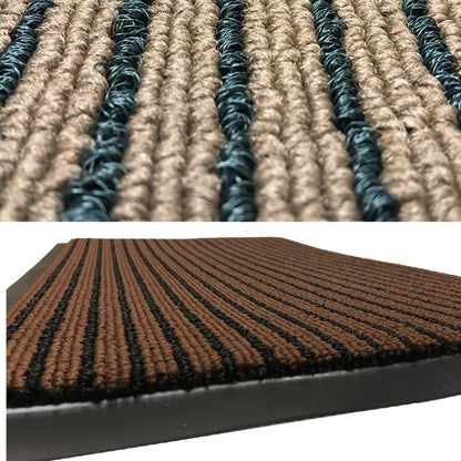  WEST & EAST Schmutzfangmatte - Braun-Schwarz 60 X 90 Cm - Fußabtreter - Sauberlaufmatte - Fußmatte - Bodenmatte - Türmatte - Fussmatte Innen Und Außen - Für Eingangsbereich - Rutschfest -Waschbar