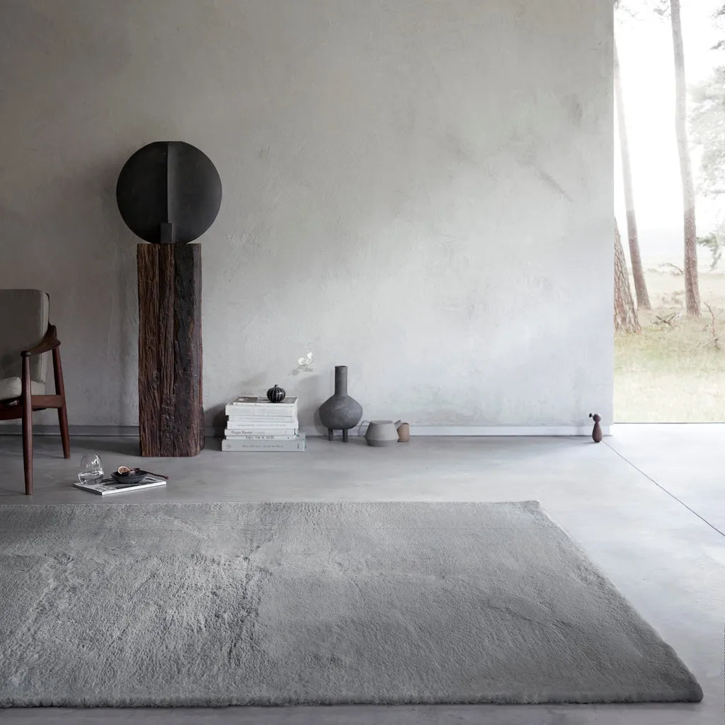  Wecon Home Basics - Hochflorteppich - Anna - Grau - 200x290 Cm