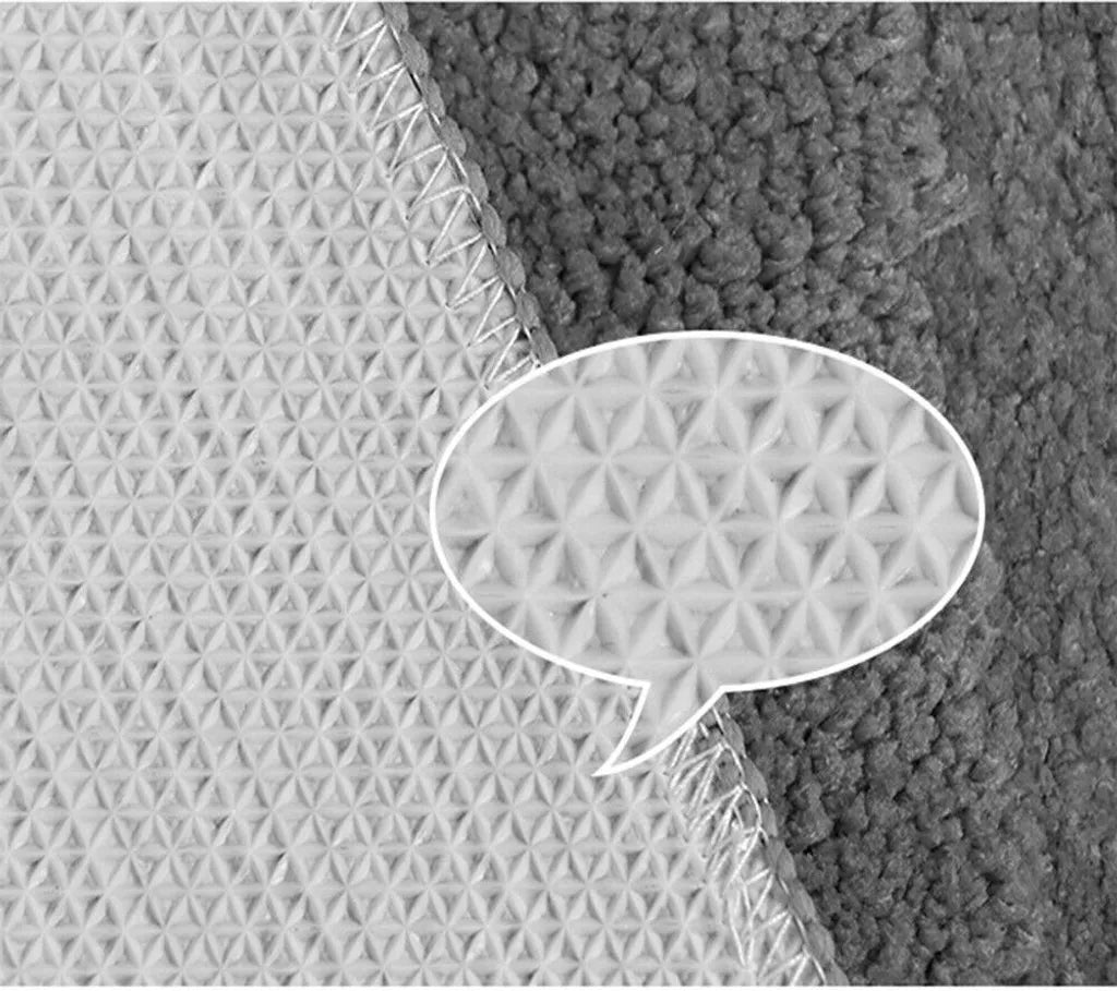  Topchances Duschvorhang Badezimmermatten-Set 3-teilig,Badematten Rutschfeste Badematte Bad Küche Carpet Fußmatten Decor Teppich (Grau, 50 X 80 Cm)