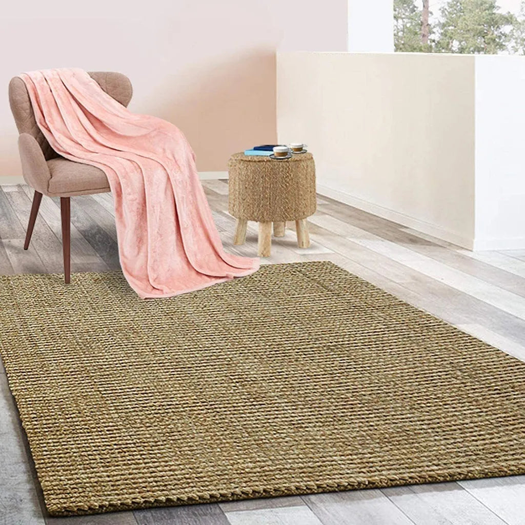  Jute-Teppich Urbano Bouclégarn Nature-Teppich Naturfaser Handgewebt 200 X 290 Cm