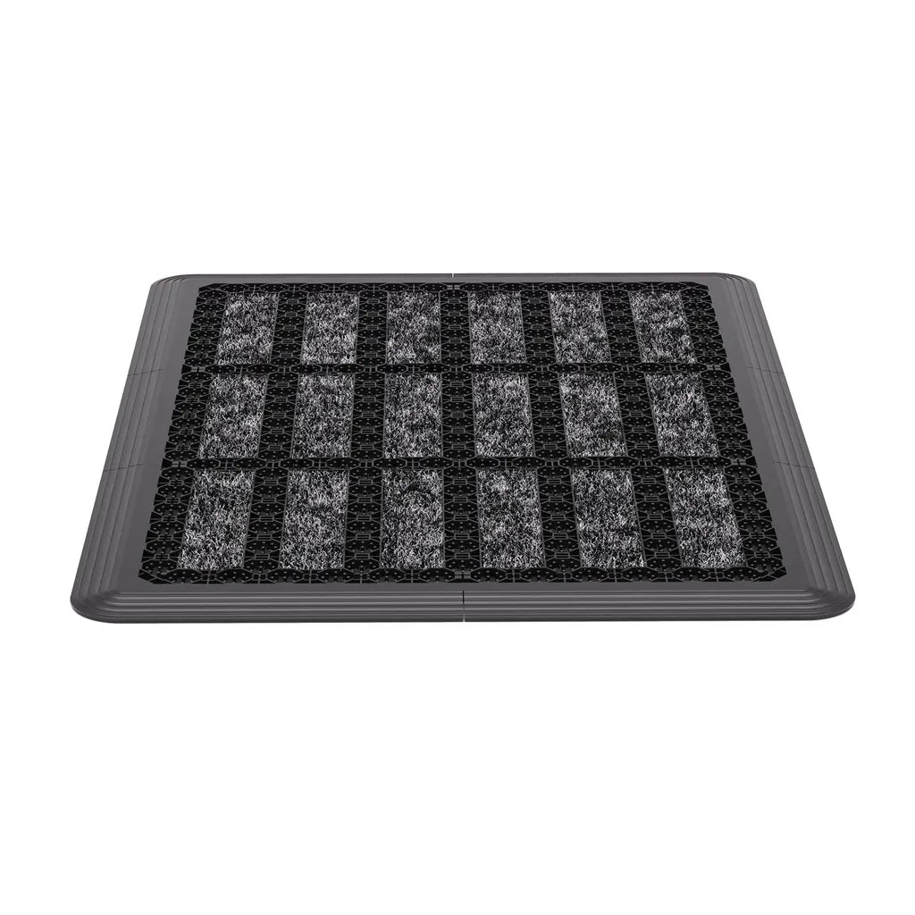  Fußmatte Außen Grau 53 X 73 Cm, Schuhabstreifer Aus Thermoplastic Elastomer (TPE), Fußabtreter Außen, Schmutzfangmatte Außenbereich, Fussmatte Aussenbereich, Türmatte Außen, Fußabstreifer Hauseingang