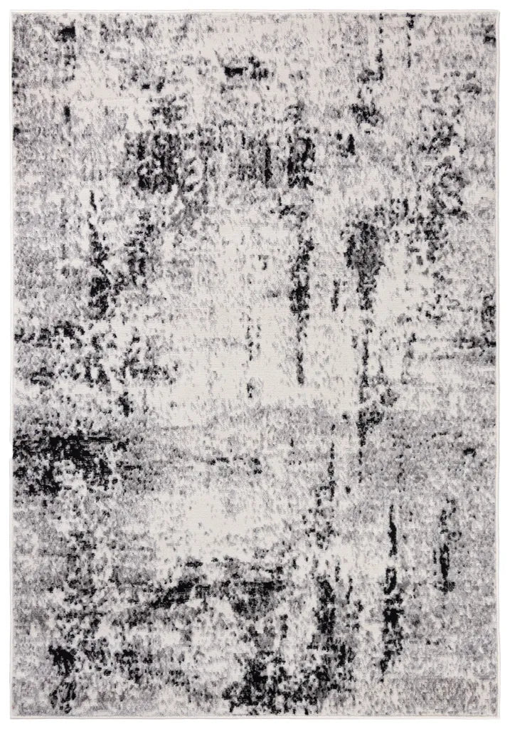  Mazovia Modern Teppich - Kurzflor Designerteppich Abstrakt - Weich Teppich Für Wohnzimmer, Schlafzimmer, Esszimmer - Wohnzimmerteppich – Teppiche Creme Grau 140 X 200 Cm