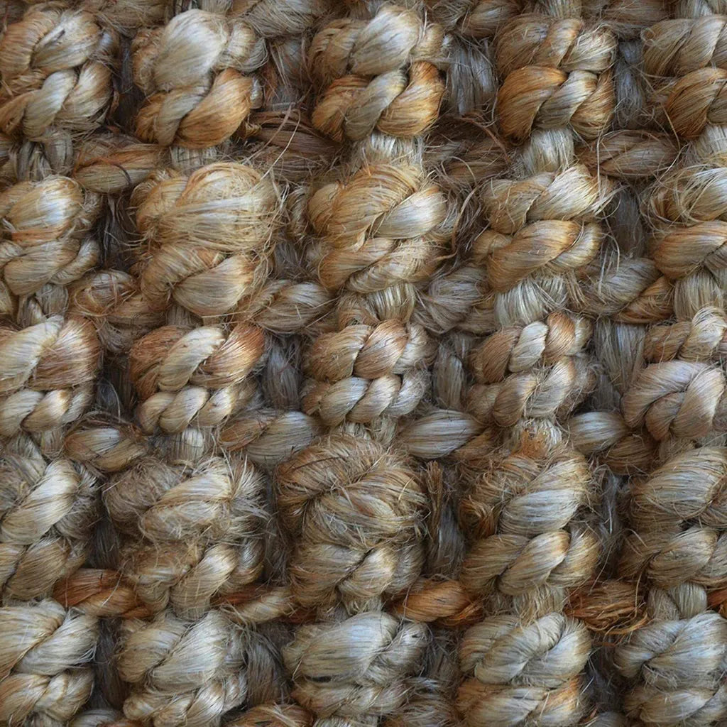  Jute-Teppich Urbano Bouclégarn Nature-Teppich Naturfaser Handgewebt 200 X 290 Cm