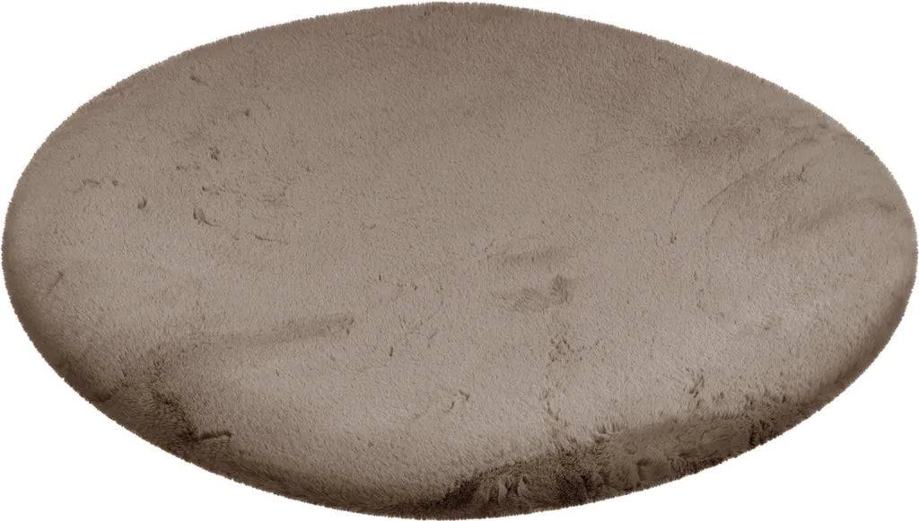  Kayoom - Hochflor Teppich Rabbit Light 525 Taupe Grösse: Ø 160cm RUND