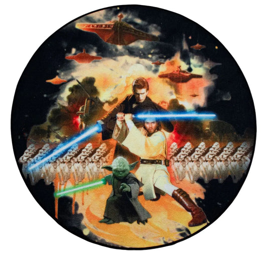  Star Wars Teppich- 100 Cm Rund Attack Of The Clones SW29