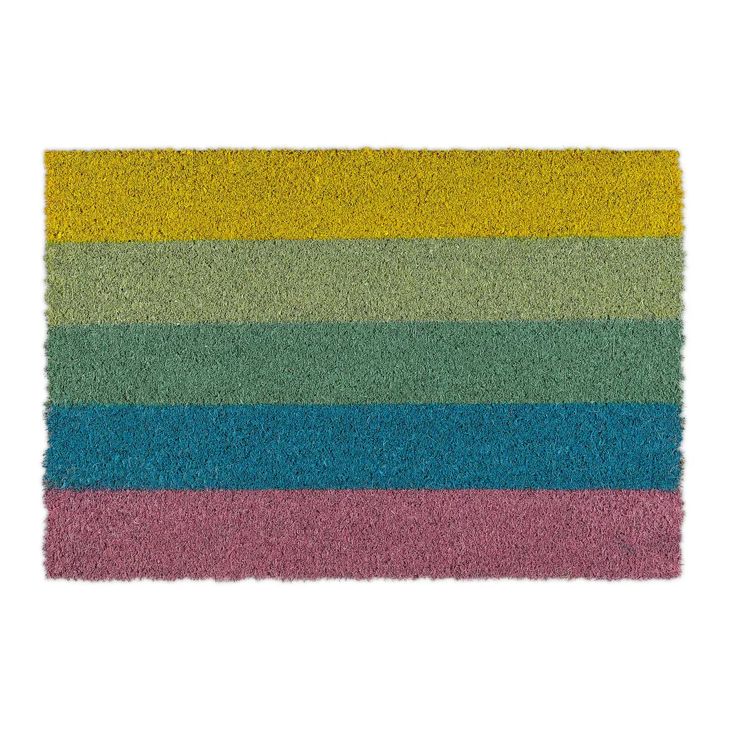  Relaxdays Fußmatte Kokos Regenbogen