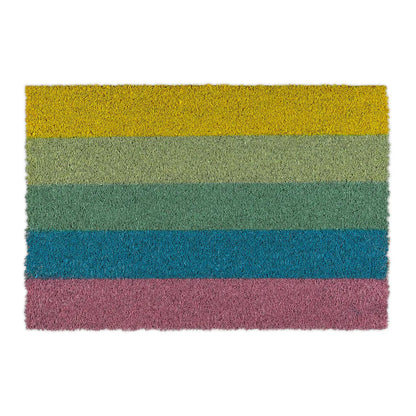  Relaxdays Fußmatte Kokos Regenbogen