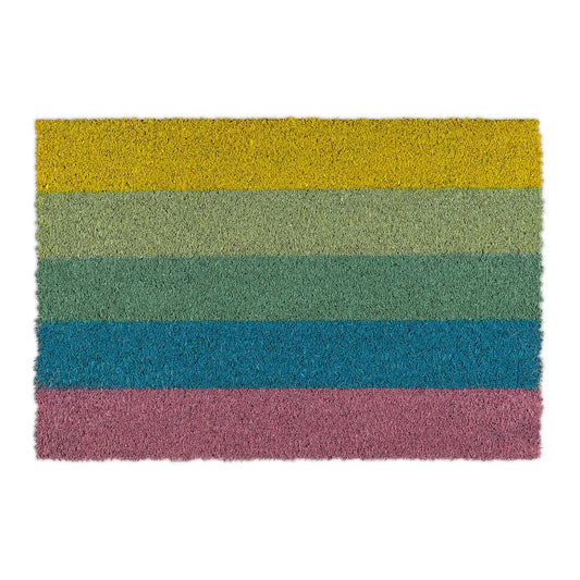  Relaxdays Fußmatte Kokos Regenbogen